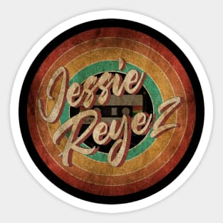 Jessie Reyez Vintage Circle Art Sticker